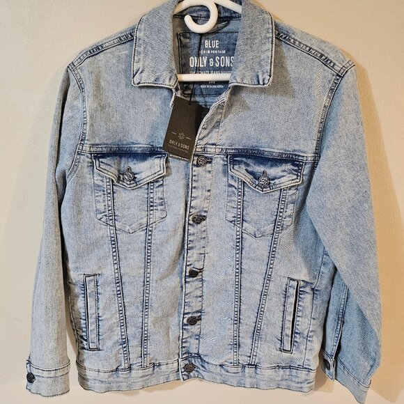 Only & Sons Onscome Trucker Jean Jacket - Size M - Picture 1 of 10